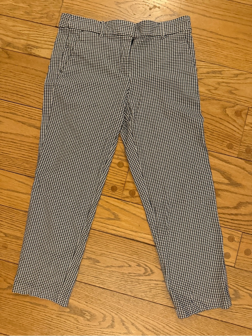 Slim Fit Black & White Check Pants